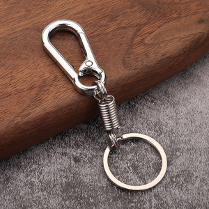 Heavy Duty Spring Metal Keychain for Men Creative Car Keyring Waist Hanging Hook Belt Clip Key <b>Holder</b> Gift Wholesale Bulk - Product Image 4