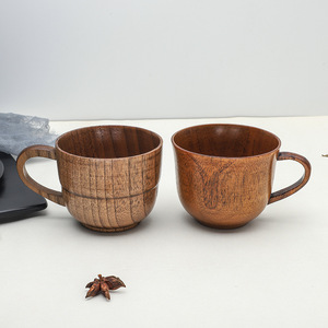 Tazza da tè in legno di giuggiola manico in legno massello tazza da tè Sake set da soggiorno <span class=keywords><strong>per</strong></span> uso domestico in legno massello con manico tazza da tè Sake - Product Image 5