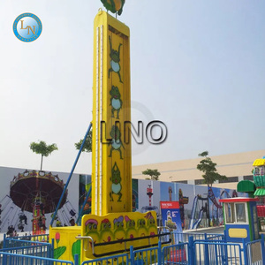 Parque Temático Paseos <span class=keywords><strong>Happy</strong></span> <span class=keywords><strong>Land</strong></span> Atracciones Niños Juegos eléctricos al aire libre Salto de rana Paseos Mini Drop Tower - Product Image 2