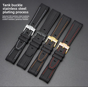 Collaboration Bracelets de montres intelligentes de luxe pour <span class=keywords><strong>Submariner</strong></span> Series 20mm Silicone Cartoon Design <span class=keywords><strong>Noir</strong></span> et Vert - Product Image 1