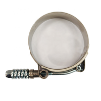 Collier de serrage à vis en T robuste en acier inoxydable pour tuyaux et conduites avec écrou de blocage en nylon 49-55mm