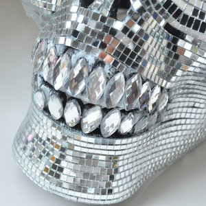 <span class=keywords><strong>Masque</strong></span> <span class=keywords><strong>de</strong></span> fête disco miroir argenté en promotion pour carnaval, bar, bal <span class=keywords><strong>de</strong></span> promo, masques <span class=keywords><strong>de</strong></span> mascarade scintillants - Product Image 3