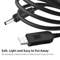 Câble de charge USB DC 5V vers DC 12V, Câble d'alimentation élévateur de tension, Cordon de charge