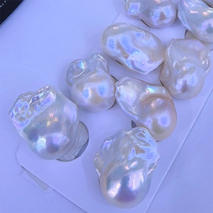 15 * 20mm Ngọc trai đuôi cá Edison <span class=keywords><strong>Baroque</strong></span> Ngọc trai nước ngọt tự nhiên nguyên khối Phiên bản hoàn chỉnh Đôi bông tai - Product Image 6