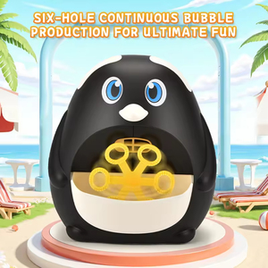 เครื่องเป่าฟองสบู่ไฟฟ้าสำหรับเด็ก6หลุมเครื่องเป่าฟองสบู่การ์ตูนรูปสัตว์สำหรับกลางแจ้งใช้ในฤดูร้อน - Product Image 5