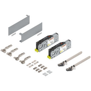 AVENTOS HF Top Set Completo 22F1802 Kit de Sistema de Puertas Abatibles Hacia Arriba con Cierre Suave y Torque de 10000-19300 Nm para Gabinetes Blu m - Product Image 1