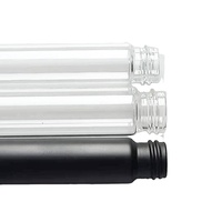 Emballage en tube de verre borosilicate avec logo personnalisé, bouchon à vis résistant aux enfants de 116 mm pour savon liquide et tampon, avec impression sérigraphique