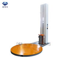 Machine d'emballage automatique électrique pour palettes, pour l'emballage sous film étirable de cartons et de marchandises, avec tension de film réglable, haute efficacité