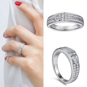 Joyería fina de moda de alta calidad S925 plata esterlina circón corazón colgante conjuntos de joyas - Product Image 5