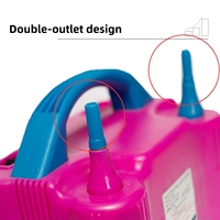 Pompe à air à double buse pour gonflage de ballons, idéale pour les activités de vacances