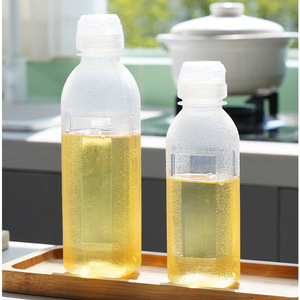 Bottiglia dosatrice cilindrica in plastica con tappo a vite per olio, salsa di soia e aceto, famosa su Internet, per cucina - Product Image 2