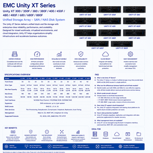 Système de stockage unifié Dell EMC <span class=keywords><strong>Unity</strong></span> XT 300 350F 380 380F 400 450F 480 480F 680 680F 880F SAN <span class=keywords><strong>NAS</strong></span> - Product Image 6