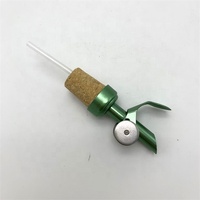 Bouchon en liège de couleur verte, en métal, automatique, pesé, huile d'olive, vinaigre, bouteille de vin, liqueur, vitesse, bec verseur, distributeur