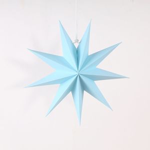 <span class=keywords><strong>3D</strong></span> Giấy Treo Chụp Đèn Gấp 9 Cánh Điểm Sao Đèn Lồng Mặt Dây Chuyền Nguồn Cung Cấp Bên Đám Cưới Sinh Nhật Giáng Sinh Trang Trí - Product Image 4