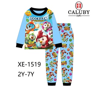 Ragazze dei capretti ragazzi Del Cotone Casuale degli indumenti da notte Pigiama A Casa Set di Cartone Animato Pigiama A Maniche Lunghe per i bambini - Product Image 5