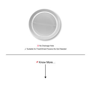 Vase cylindrique à large ouverture (M) <span class=keywords><strong>Pot</strong></span> <span class=keywords><strong>de</strong></span> fleurs/vase en plastique pour la décoration <span class=keywords><strong>de</strong></span> la maison/du mariage (effet <span class=keywords><strong>de</strong></span> texture céramique) - Product Image 5