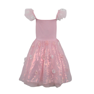 Estivo alla moda in tinta unita senza maniche con bretelle e volant abito da bambina Casual <span class=keywords><strong>fantasia</strong></span> elfo al ginocchio per bambini 2-14T - Product Image 2