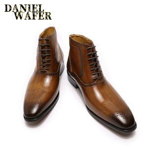 Nouvelle Arrivée Bottines Pointues en Cuir pour Hommes – Idéales pour <span class=keywords><strong>Dressage</strong></span> et Soirées - Product Image 3