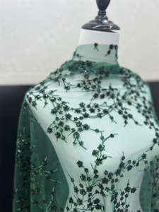 Nouvelle <span class=keywords><strong>branche</strong></span> motif sequin dentelle tissu nigérian <span class=keywords><strong>suisse</strong></span> dentelle tissu dentelle tissu pour les femmes robe de mariée pour la fête - Product Image 3