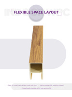 Plaques de plafond WPC non toxiques pour la décoration intérieure, design de plafond pour restaurants, panneaux de plafond
