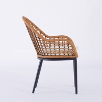 Sofa de patio en rotin personnalisé moderne Ensembles de jardin Chaise de luxe Chaise d'extérieur Chaise d'extérieur en rotin