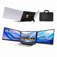 Écran d'extension pour ordinateur portable, moniteur triple 15,6 pouces, moniteur portable 1080P USB-C, fournisseur en gros