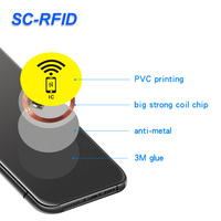 Étiquettes adhésives NFC mini réinscriptibles, petits autocollants RFID en rouleau, étiquettes NFC 213, carte d'accès mobile, autocollants NFC 25 mm