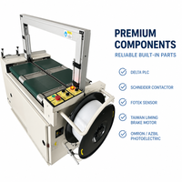G003-1 Ligne de production de cerclage entièrement automatique avec alimentation par convoyeur, pour emballage de cartons en sangles PP sans intervention humaine