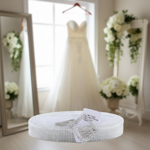 Ceinture de mariage Zi 3x120cm avec boucle carrée et strass, accessoire de mariée - Product Image 2
