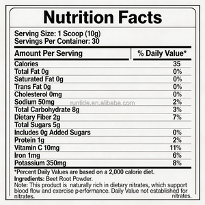 Polvo de Remolacha a <span class=keywords><strong>Precio</strong></span> de Fábrica, Nitrato Natural, Suplementos Herbales para Adultos, Apoyo para la Salud del Corazón, Presión Arterial, Circulación, Resistencia - Product Image 5
