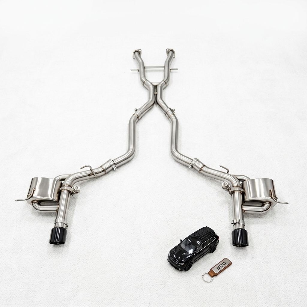 VantaFlow High Quality Stainless Steel Performance Catback Exhaust for Jeep Grand Cherokee 6.4L 2012-2021 Muffler with Vacuum Valve