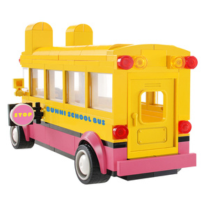 Autobús Escolar BUNNI KONBINY, Bloques de Construcción con Diseño de Conejo, Juguete de Vehículo para Niños - Product Image 2