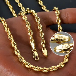 Collar de nariz de cerdo chapado en oro de 18k con sello 750 de cobre italiano al por mayor para mujer, cadena de clavícula con colgante, delicado - Product Image 1