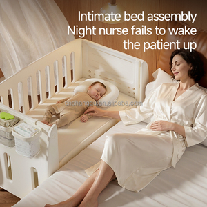 <span class=keywords><strong>Lettino</strong></span> per Neonati Multifunzionale VSUCH, Culla Espandibile di Alta Qualità con Altezza Regolabile, Agganciabile al Letto - Product Image 6