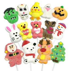 Bonbons Sucettes en Forme d'Ours et de Cœur en Mousse Douce à la Saveur de Fruits Personnalisés en Usine 45g pour la Saint-Valentin - Product Image 4