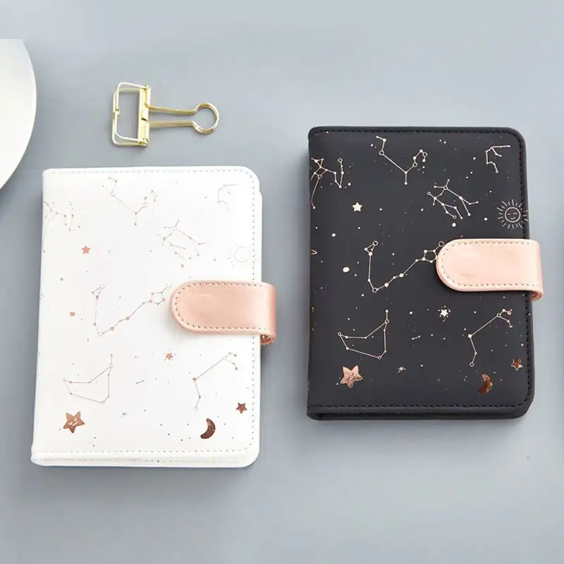 New simple hardcover constellation leather hand account book cute student stationery notebook schedule planner