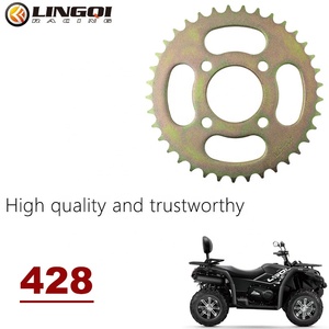 LINGQI RACING 全尺寸 37T 40T 41T 428 链条 摩托车链条链轮 后链轮 适用于 110cc 125cc 140cc 越野摩托车 - Product Image 6