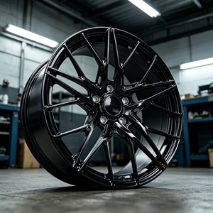 Jantes en alliage d'aluminium Zorlen Hyper Black et Matt Black de 15, 16, 17, 18 et 19 pouces pour voitures particulières <span class=keywords><strong>Mercedes</strong></span> Benz, BMW, Audi - Product Image 4