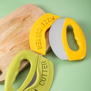 Different Shape Funny Roller Bicycle Kitschy Tool Bike Stainless Steel <b>Plastic</b> Pizza Cutter With Logo - Product Image 1