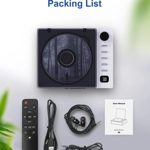 Reproductor de CD con tapa abatible personalizada de fábrica, Bluetooth, altavoces duales, control remoto, entrada USB, FM, OPT, cubierta antipolvo LED para el hogar y el estudio. - Product Image 5