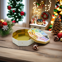 Boîte en métal personnalisée imprimée avec un motif de dessin animé mignon, boîte de conserve hermétique de qualité alimentaire pour aliments, bonbons, cadeaux, fabrication OEM