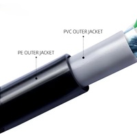 Câble réseau extérieur blindé sur mesure 23AWG CCA, blindage en cuivre pur, étanche, SFTP FTP Cat6, 305m pour extérieur
