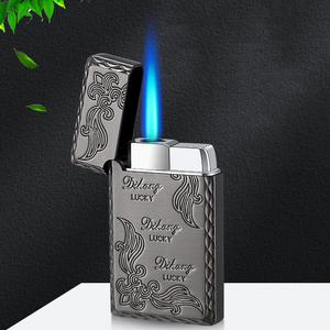 Encendedor portátil de grabado Vintage, encendedor fuerte, llama azul chorro, encendedor de negocios, reciclable - Product Image 2