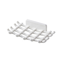 Support mural de salle de bain haut de gamme pour savon, sans perçage, avec égouttoir double couche pour rangement optimal