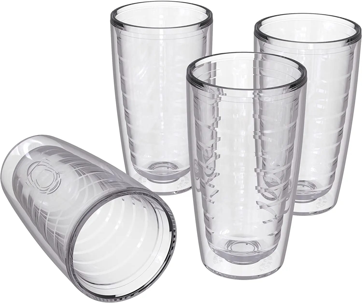 4-Pack Tumblers Cách Nhiệt 16Oz-Cốc Thủy Tinh Uống