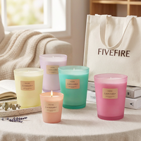 Bougeoir de décoration en cire de soja de luxe personnalisé, bougie parfumée en cire de soja pour la détente