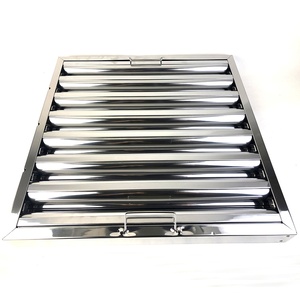 Filtro de Grasa para <span class=keywords><strong>Campana</strong></span> <span class=keywords><strong>Extractora</strong></span> de Cocina 20x20, Filtro de Acero Inoxidable 430 para Eliminar la Niebla de Aceite, 495x495x48mm, Filtro de Aire - Product Image 1
