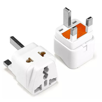 Adaptateur de voyage UK BS, prise 3 broches, convertisseur de courant universel pour appareil photo, ordinateur portable, téléphone portable, prise EU US