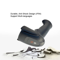 Lector de Códigos QR Portátil JINGXIN Comercial USB RS232, Conexión por Cable, Plug and Play, Pistola Escaneadora de Códigos de Barras para Supermercado
