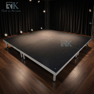 Square <b>Platform</b> <b>Stage</b> Assembly Aluminum Adjustable Four Legs <b>Stage</b> <b>Platform</b> - Product Image 1